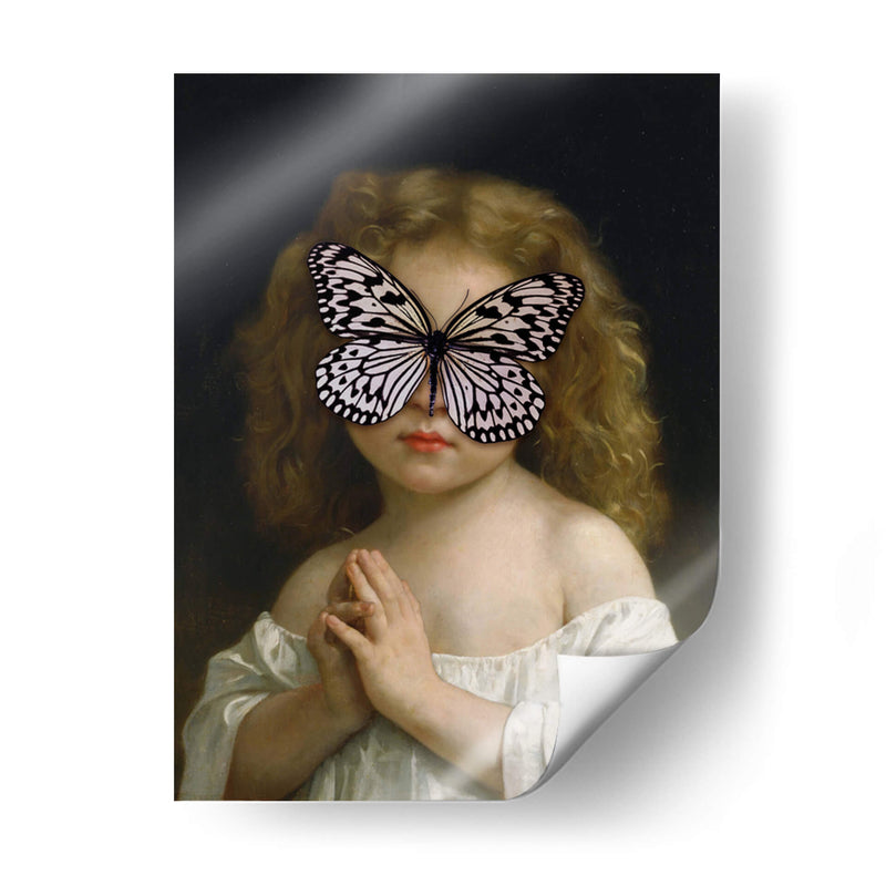 niña mariposa blanca - Nayeli Cabrera | Cuadro decorativo de Canvas Lab