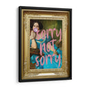 sorry not sorry con marco - Nayeli Cabrera | Cuadro decorativo de Canvas Lab