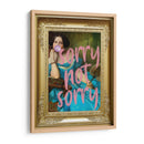 sorry not sorry con marco - Nayeli Cabrera | Cuadro decorativo de Canvas Lab