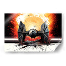 RETROWAVE - TIE-FIGHTER - DeLaVegaGaming | Cuadro decorativo de Canvas Lab