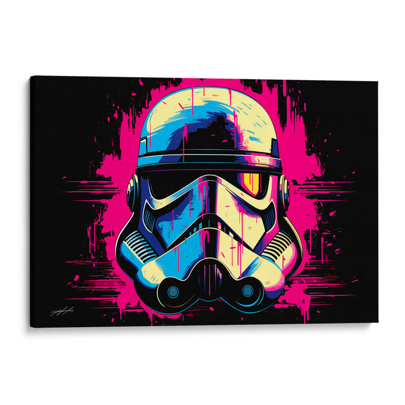 RETROWAVE - TROOPER - DeLaVegaGaming | Cuadro decorativo de Canvas Lab