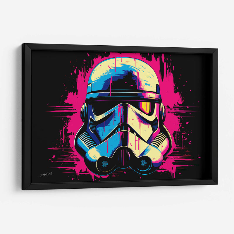 RETROWAVE - TROOPER - DeLaVegaGaming | Cuadro decorativo de Canvas Lab