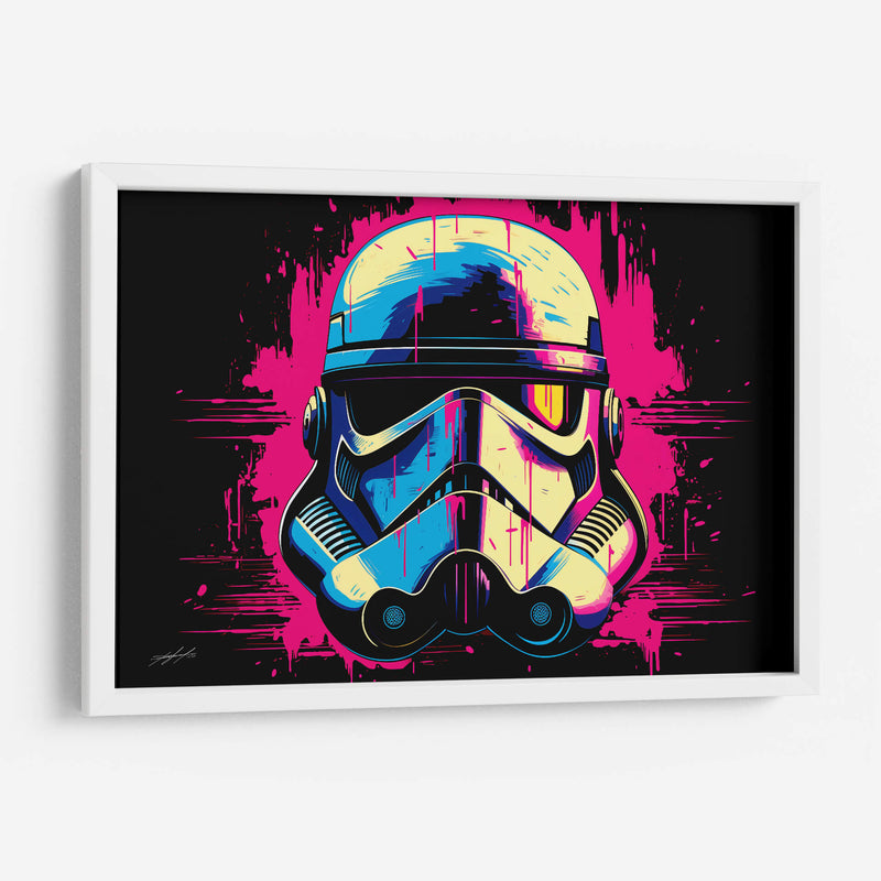 RETROWAVE - TROOPER - DeLaVegaGaming | Cuadro decorativo de Canvas Lab