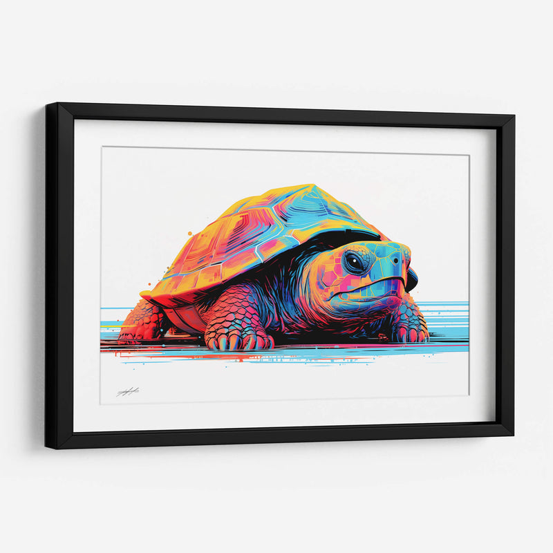 RETROWAVE - TURTLE - DeLaVegaGaming | Cuadro decorativo de Canvas Lab