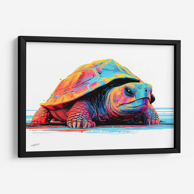 RETROWAVE - TURTLE - DeLaVegaGaming | Cuadro decorativo de Canvas Lab