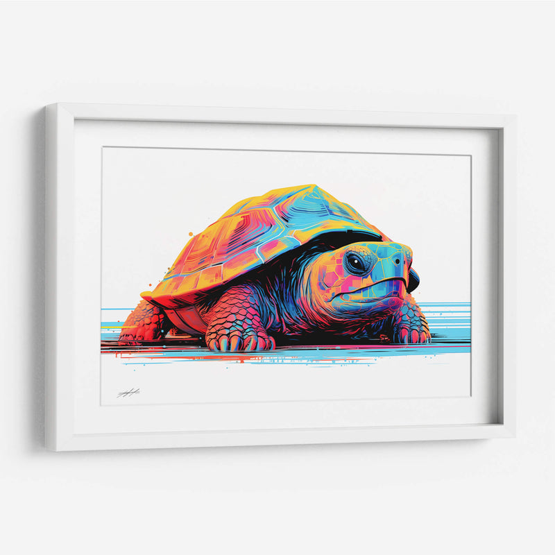 RETROWAVE - TURTLE - DeLaVegaGaming | Cuadro decorativo de Canvas Lab