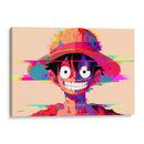 RETROWAVE - LUFFY - DeLaVegaGaming | Cuadro decorativo de Canvas Lab