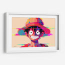 RETROWAVE - LUFFY - DeLaVegaGaming | Cuadro decorativo de Canvas Lab