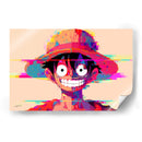 RETROWAVE - LUFFY - DeLaVegaGaming | Cuadro decorativo de Canvas Lab