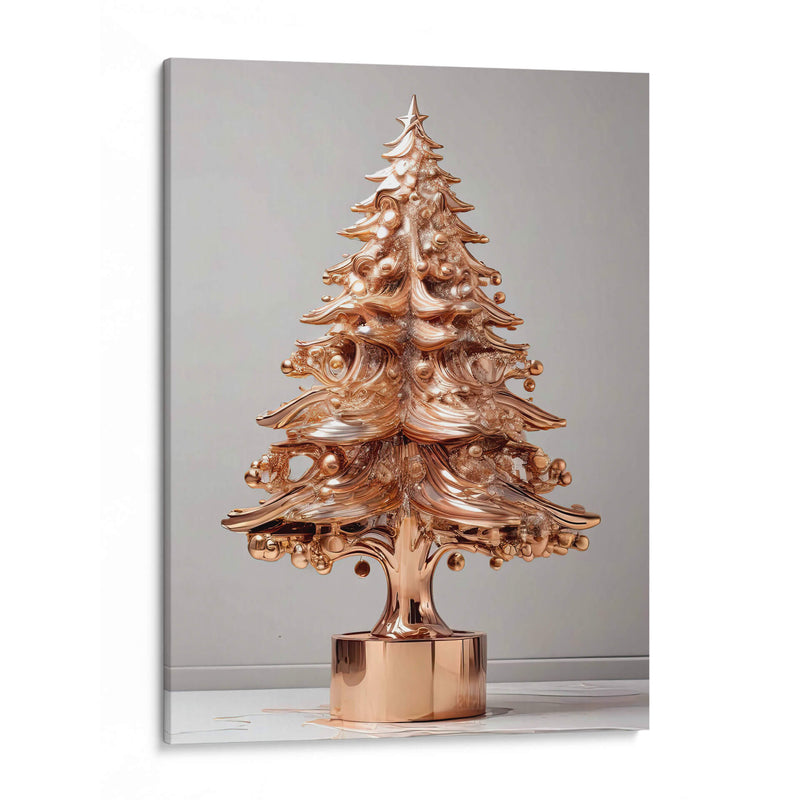 Árbol de Navidad Dorado II - Infiniity Art | Cuadro decorativo de Canvas Lab