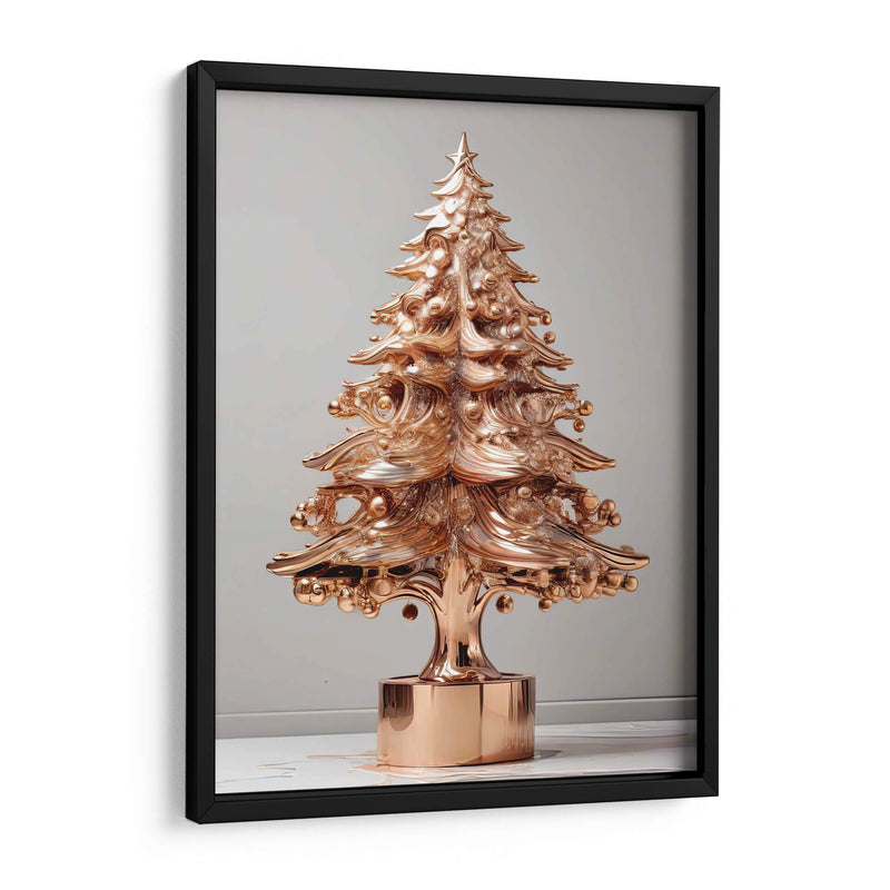 Árbol de Navidad Dorado II - Infiniity Art | Cuadro decorativo de Canvas Lab