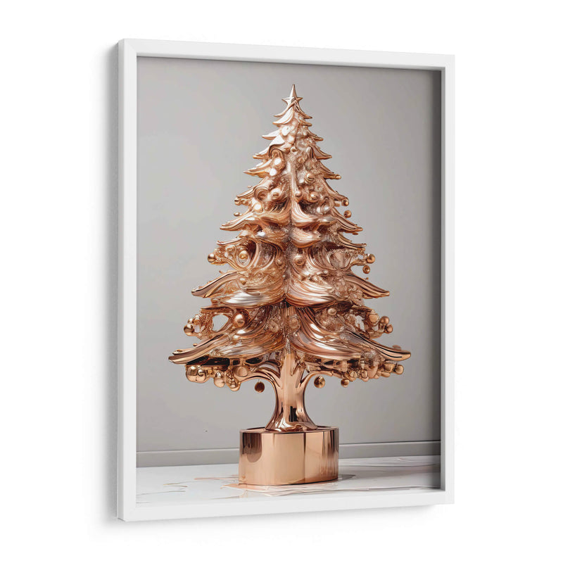 Árbol de Navidad Dorado II - Infiniity Art | Cuadro decorativo de Canvas Lab