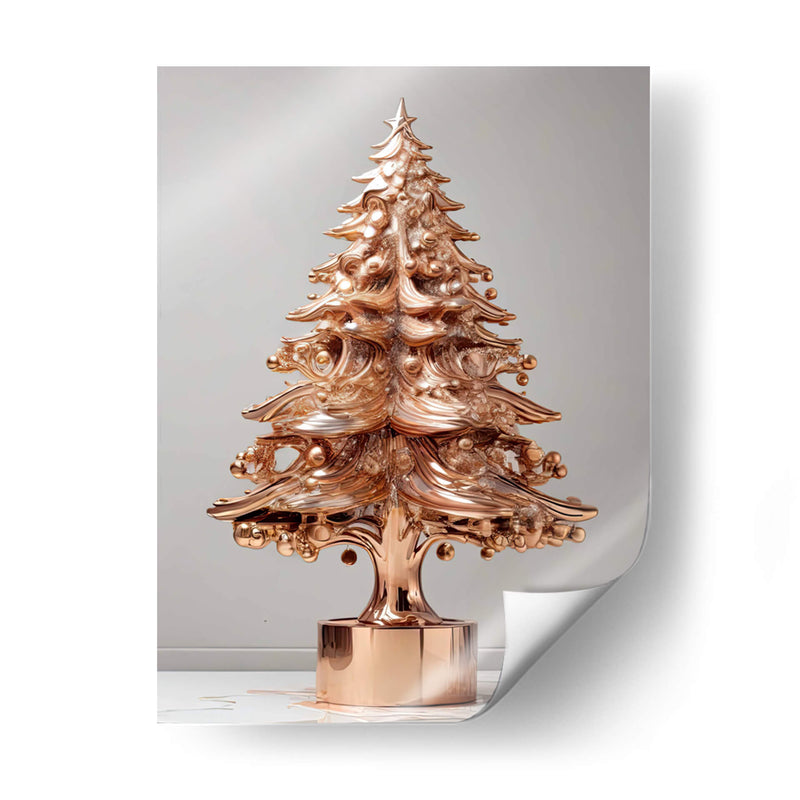 Árbol de Navidad Dorado II - Infiniity Art | Cuadro decorativo de Canvas Lab