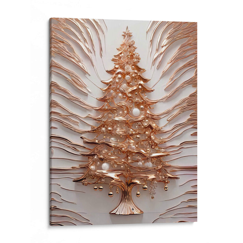 Árbol de Navidad Dorado III - Infiniity Art | Cuadro decorativo de Canvas Lab