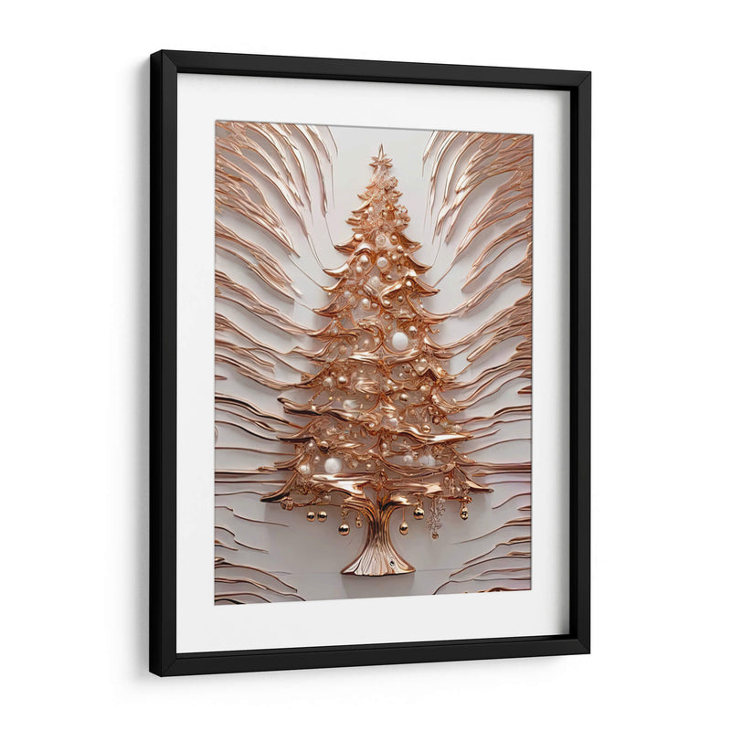 Árbol de Navidad Dorado III - Infiniity Art | Cuadro decorativo de Canvas Lab