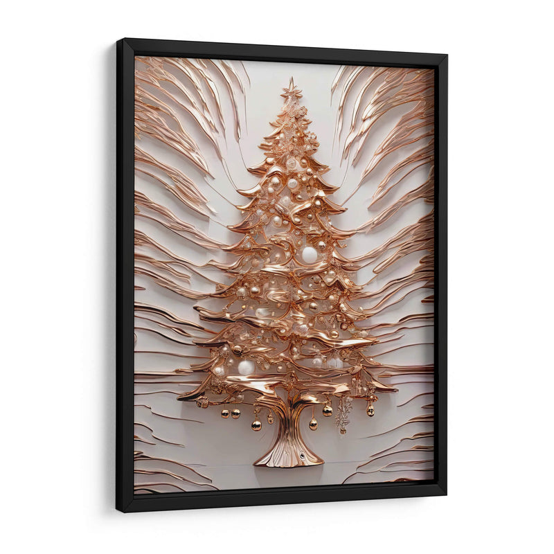 Árbol de Navidad Dorado III - Infiniity Art | Cuadro decorativo de Canvas Lab