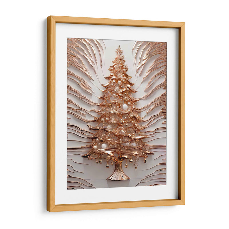 Árbol de Navidad Dorado III - Infiniity Art | Cuadro decorativo de Canvas Lab