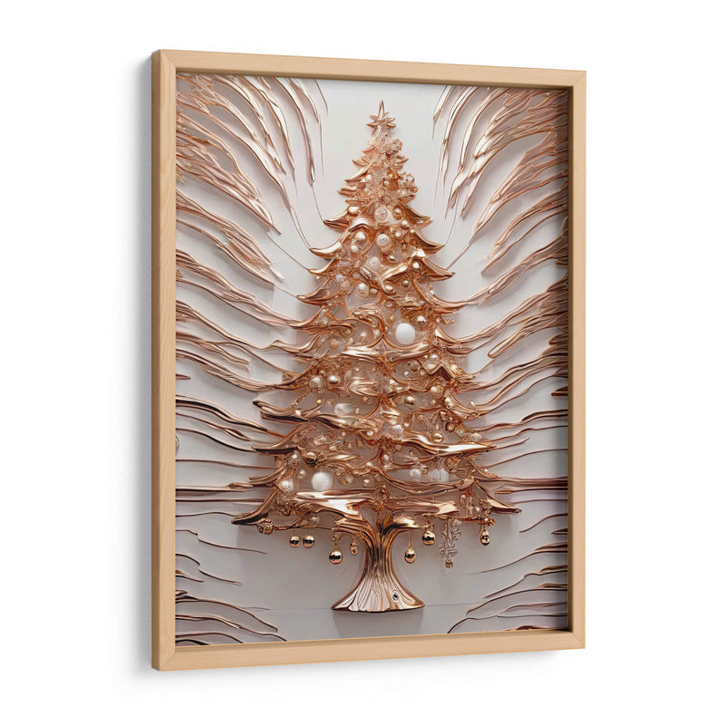 Árbol de Navidad Dorado III - Infiniity Art | Cuadro decorativo de Canvas Lab