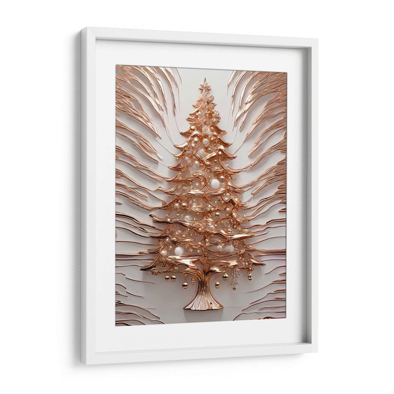 Árbol de Navidad Dorado III - Infiniity Art | Cuadro decorativo de Canvas Lab