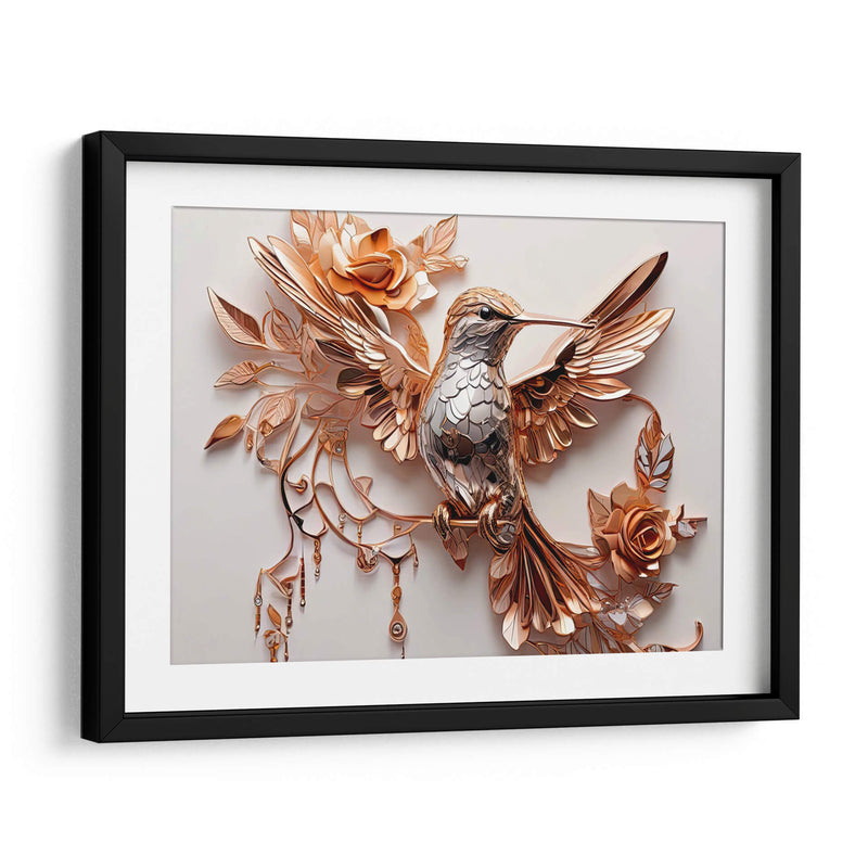 Colibrí Dorado - Infiniity Art | Cuadro decorativo de Canvas Lab