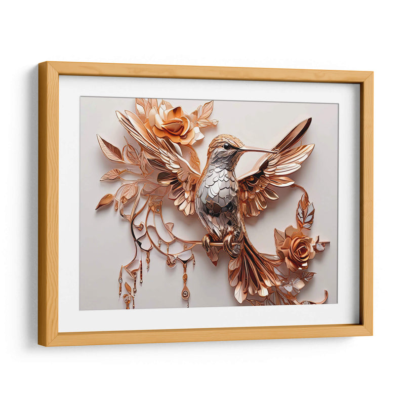 Colibrí Dorado - Infiniity Art | Cuadro decorativo de Canvas Lab