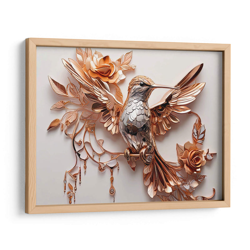 Colibrí Dorado - Infiniity Art | Cuadro decorativo de Canvas Lab