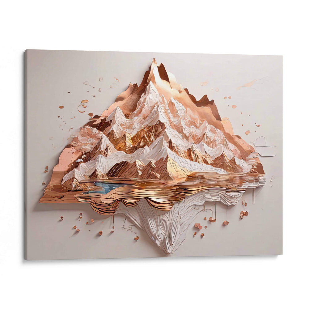 Montaña Dorada - Infiniity Art | Cuadro decorativo de Canvas Lab