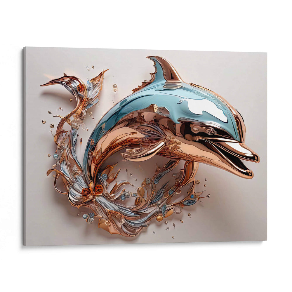 Delfín Dorado - Infiniity Art | Cuadro decorativo de Canvas Lab