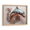 Delfín Dorado - Infiniity Art | Cuadro decorativo de Canvas Lab