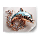 Delfín Dorado - Infiniity Art | Cuadro decorativo de Canvas Lab