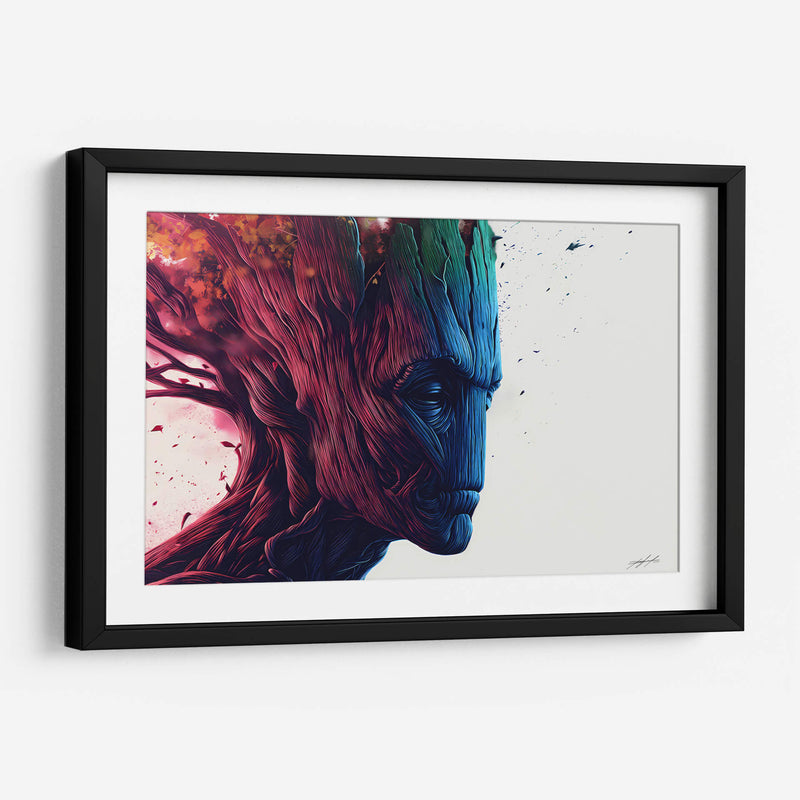 RETROWAVE - GROOT - DeLaVegaGaming | Cuadro decorativo de Canvas Lab