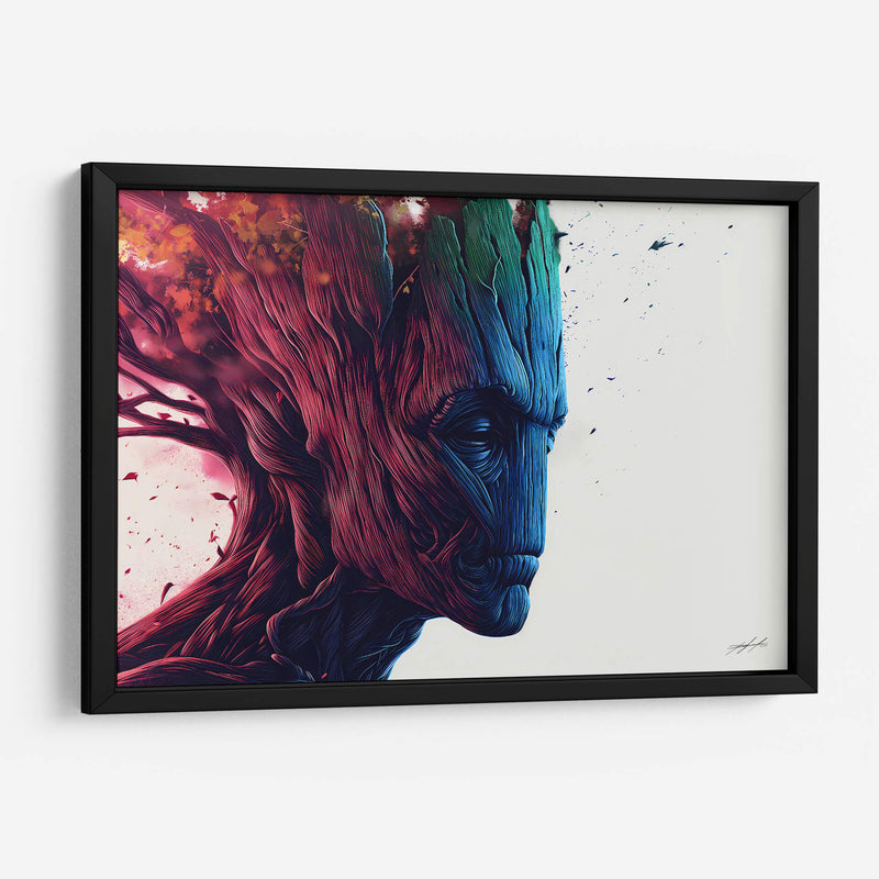 RETROWAVE - GROOT - DeLaVegaGaming | Cuadro decorativo de Canvas Lab