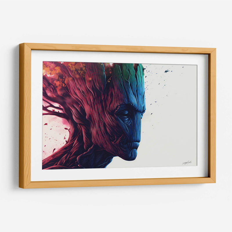 RETROWAVE - GROOT - DeLaVegaGaming | Cuadro decorativo de Canvas Lab