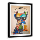 Perro escuchando música - Rodríguez Marconi | Cuadro decorativo de Canvas Lab