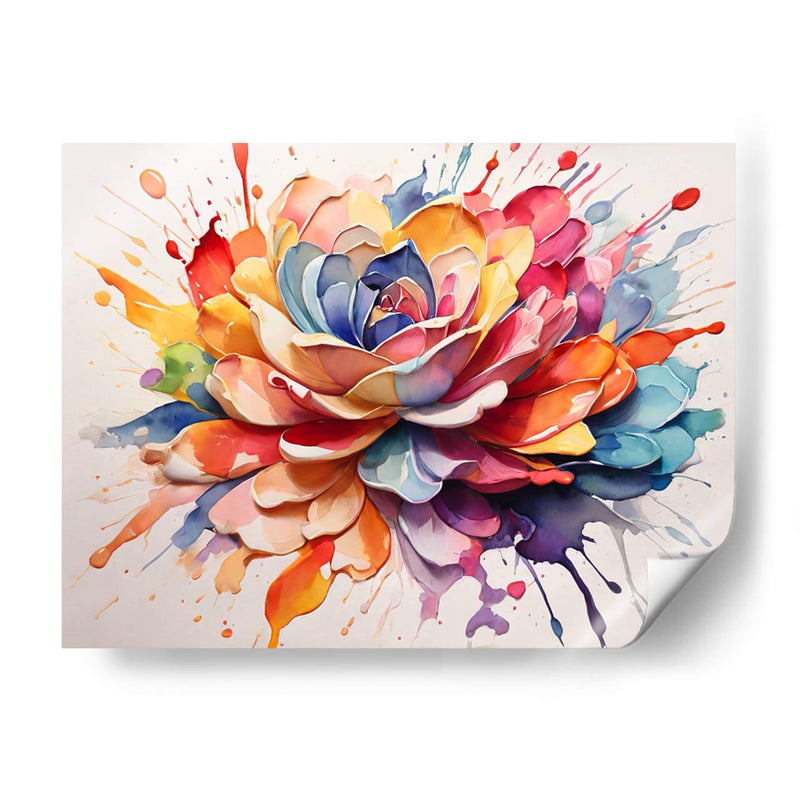 Rosa Salpicada - Infiniity Art | Cuadro decorativo de Canvas Lab