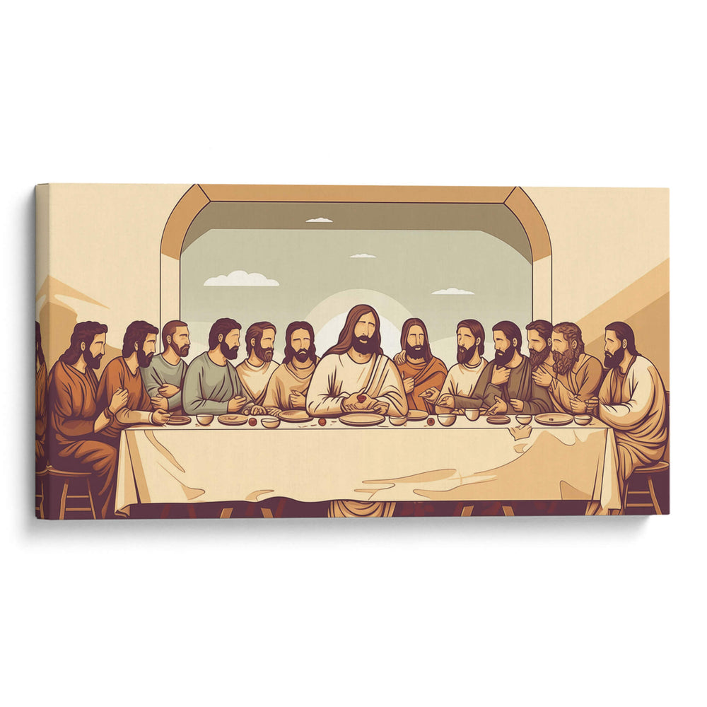 LA ÚLTIMA CENA MINIMALISTA - Dav Madrid | Cuadro decorativo de Canvas Lab