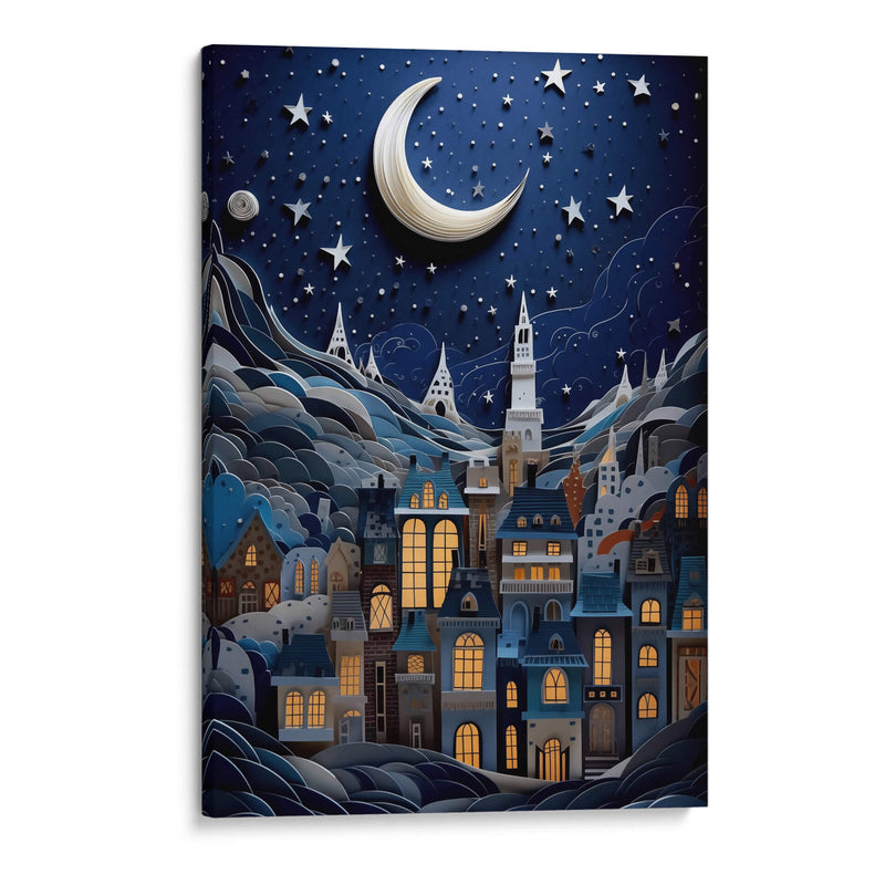 NOCHE ESTRELLADA EN PAPEL - Dav Madrid | Cuadro decorativo de Canvas Lab