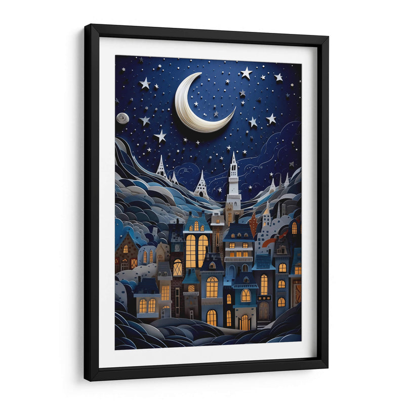 NOCHE ESTRELLADA EN PAPEL - Dav Madrid | Cuadro decorativo de Canvas Lab