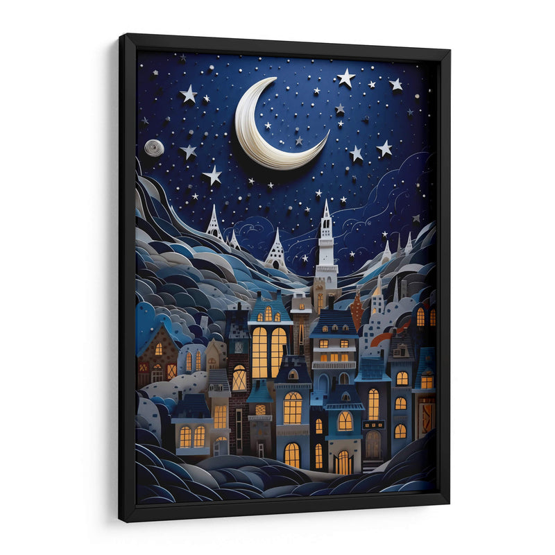 NOCHE ESTRELLADA EN PAPEL - Dav Madrid | Cuadro decorativo de Canvas Lab