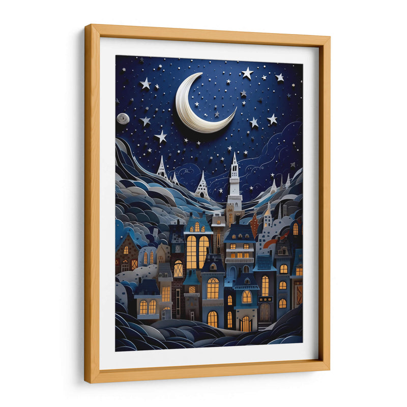 NOCHE ESTRELLADA EN PAPEL - Dav Madrid | Cuadro decorativo de Canvas Lab