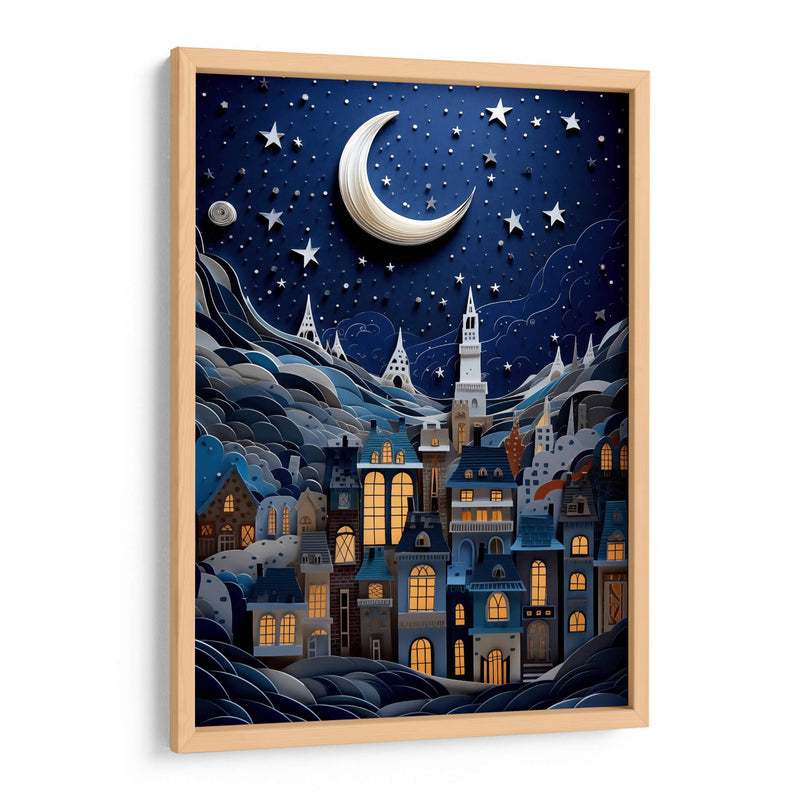 NOCHE ESTRELLADA EN PAPEL - Dav Madrid | Cuadro decorativo de Canvas Lab