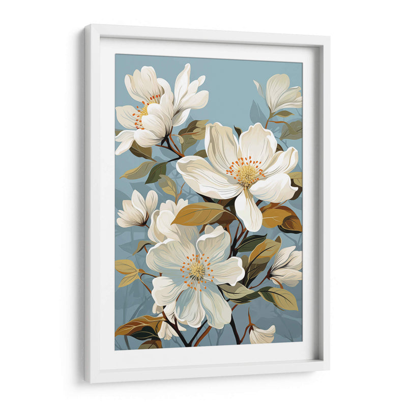 FLORES BLANCAS - Dav Madrid | Cuadro decorativo de Canvas Lab