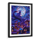 EL GATO Y LA NOCHE - Dav Madrid | Cuadro decorativo de Canvas Lab