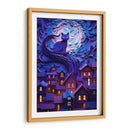 EL GATO Y LA NOCHE - Dav Madrid | Cuadro decorativo de Canvas Lab