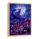 EL GATO Y LA NOCHE - Dav Madrid | Cuadro decorativo de Canvas Lab
