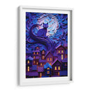 EL GATO Y LA NOCHE - Dav Madrid | Cuadro decorativo de Canvas Lab