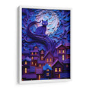 EL GATO Y LA NOCHE - Dav Madrid | Cuadro decorativo de Canvas Lab
