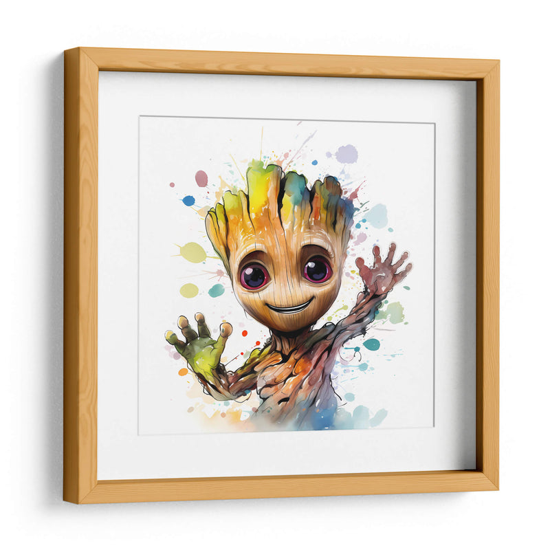 Hola Baby Groot - Sophie P | Cuadro decorativo de Canvas Lab