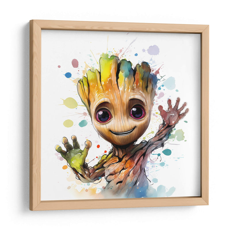 Hola Baby Groot - Sophie P | Cuadro decorativo de Canvas Lab