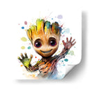 Hola Baby Groot - Sophie P | Cuadro decorativo de Canvas Lab